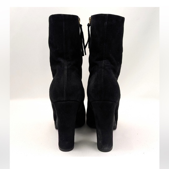 Miu Miu size 9 is a product of Prada 🖤 Black Suede Heeled Boots - Picture 4 of 12